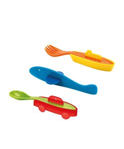 3 PIECE CUTLERY SET 'TRAFFIC' "BIMBI"