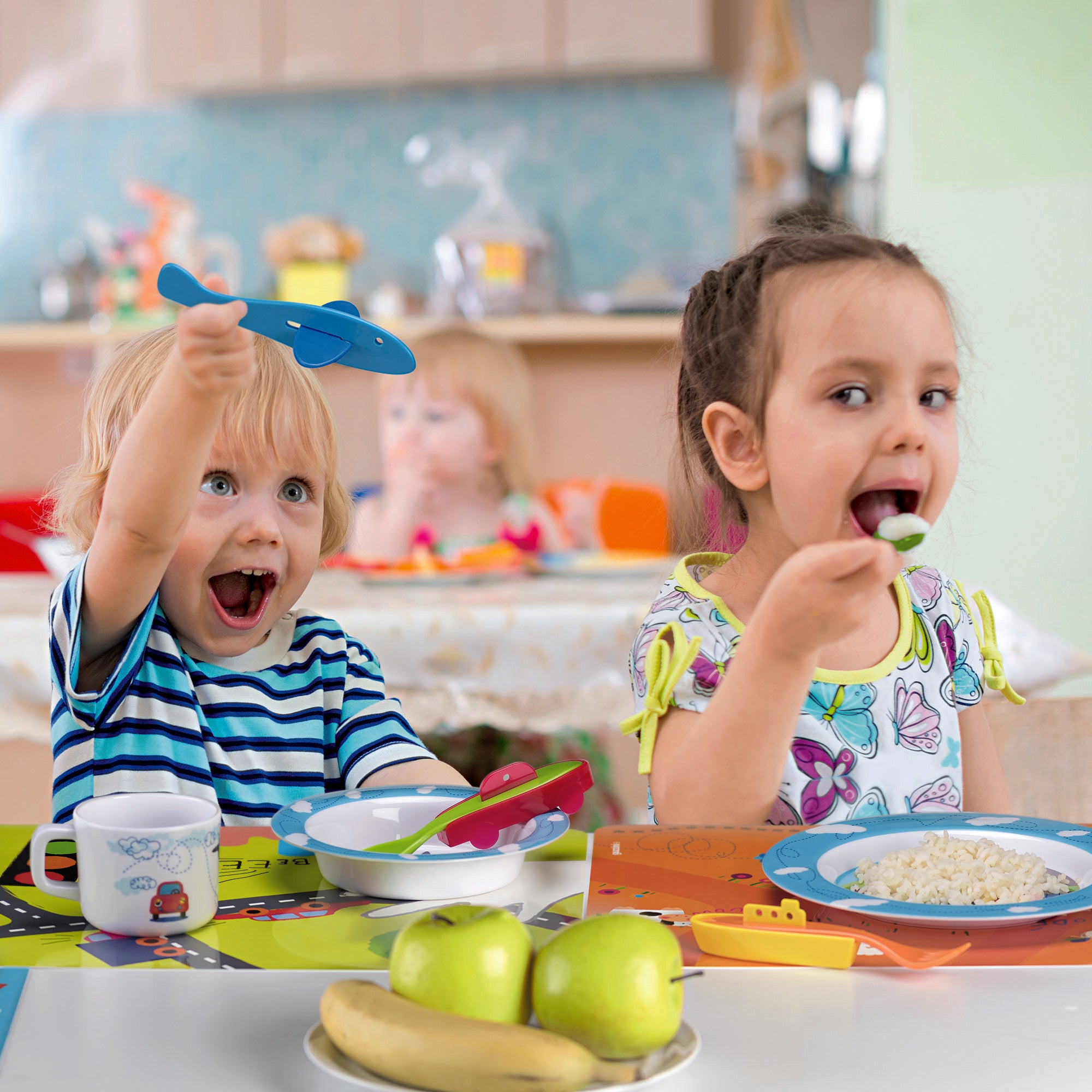 3 PIECE CUTLERY SET 'TRAFFIC' "BIMBI" - Image 2
