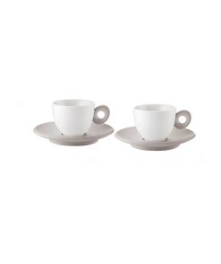 SET OF 2 ESPRESSO CUPS WITH SAUCERS "EVERYDAY"