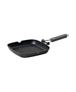 GRILL PAN WITH FOLDABLE HANDLE "COOK&SPECIAL"