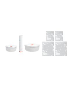 SET OF 2 VACUUM CONTAINERS + PUMP + BAGS 'SAVE-IT' "FOOD STORAGE"