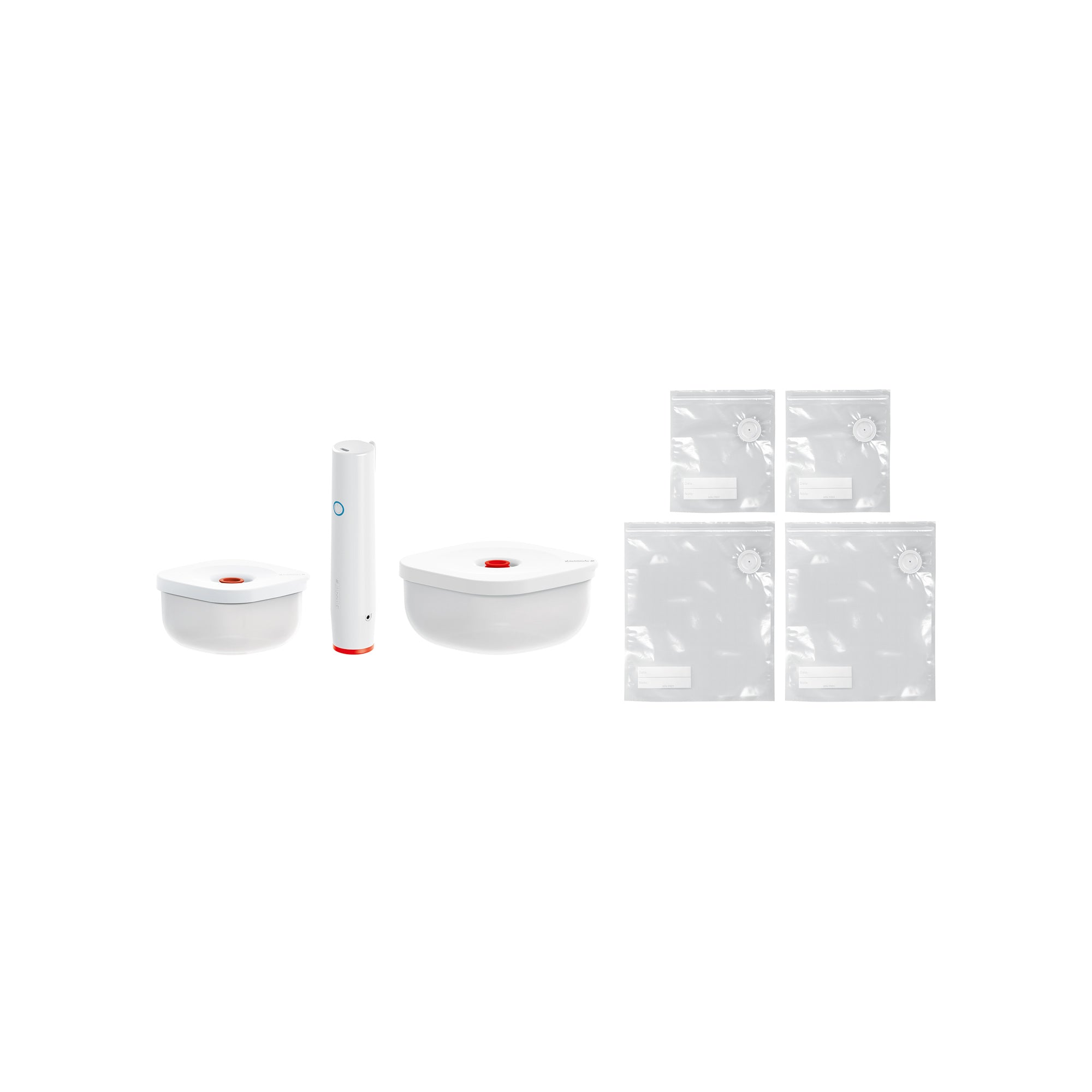 SET OF 2 VACUUM CONTAINERS + PUMP + BAGS 'SAVE-IT' "FOOD STORAGE"
