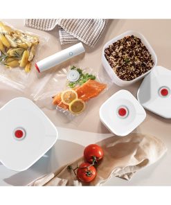 VACUUM STORAGE SET “SAVE IT PREMIUM”: 4 CONTAINERS + PUMP + “FOOD STORAGE” BAGS – art. 11855111