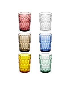 SET 6 TALL TUMBLERS "VANITY"