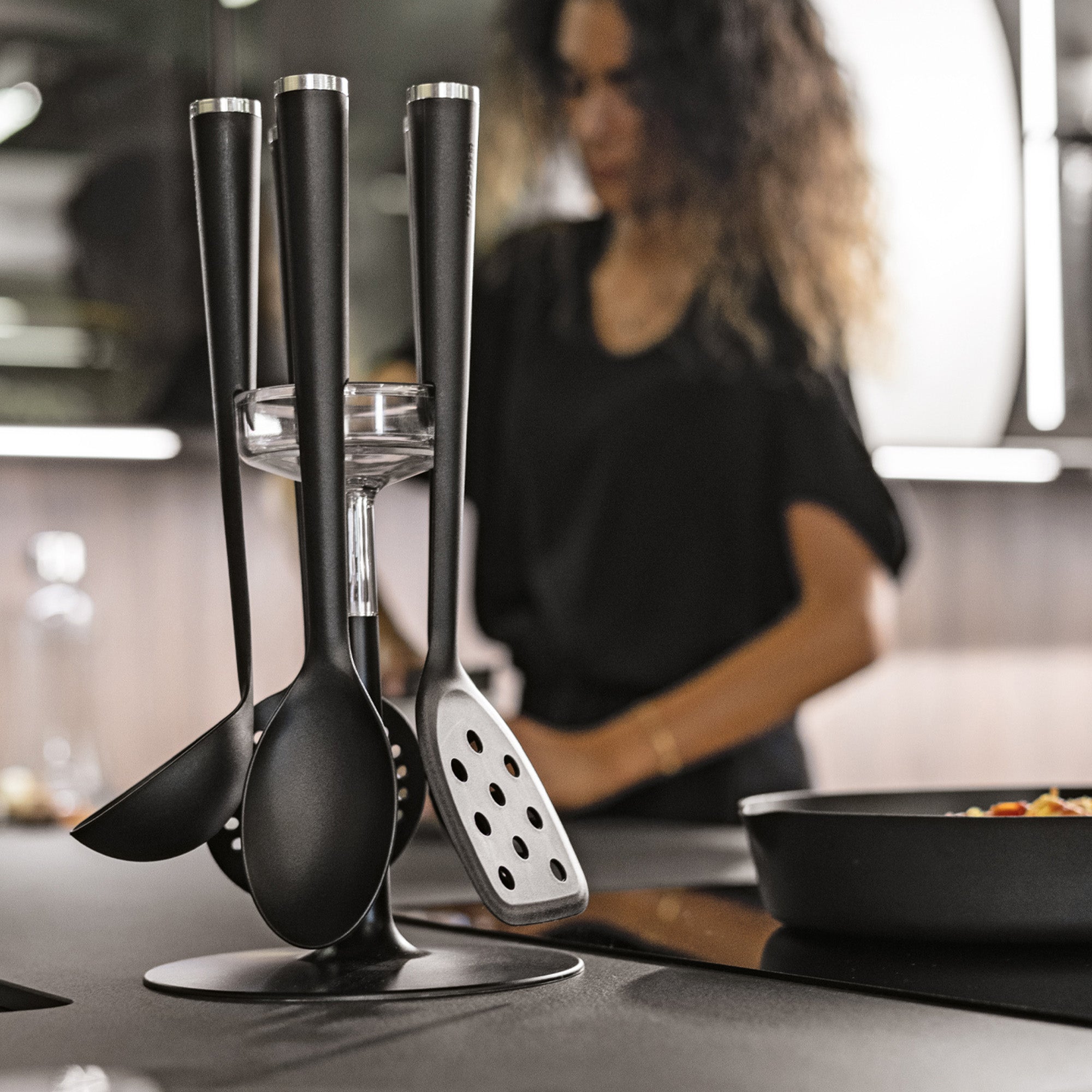 SET 5 KITCHEN TOOLS WITH STAND "PREPARATION" - Image 2