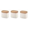 SET OF 3 STORAGE JARS "TIERRA"
