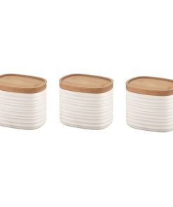 SET OF 3 STORAGE JARS "TIERRA"