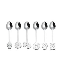 SET OF 6 TEASPOONS 'LOVE' "CUTLERY"