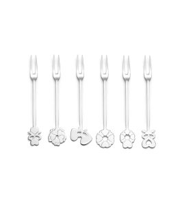 SET OF 6 APPETISER FORKS 'LOVE' "CUTLERY"