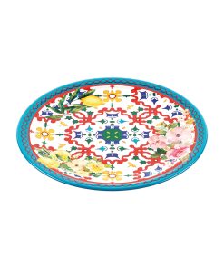 DINNER PLATE ''FLOWER&LEMON''