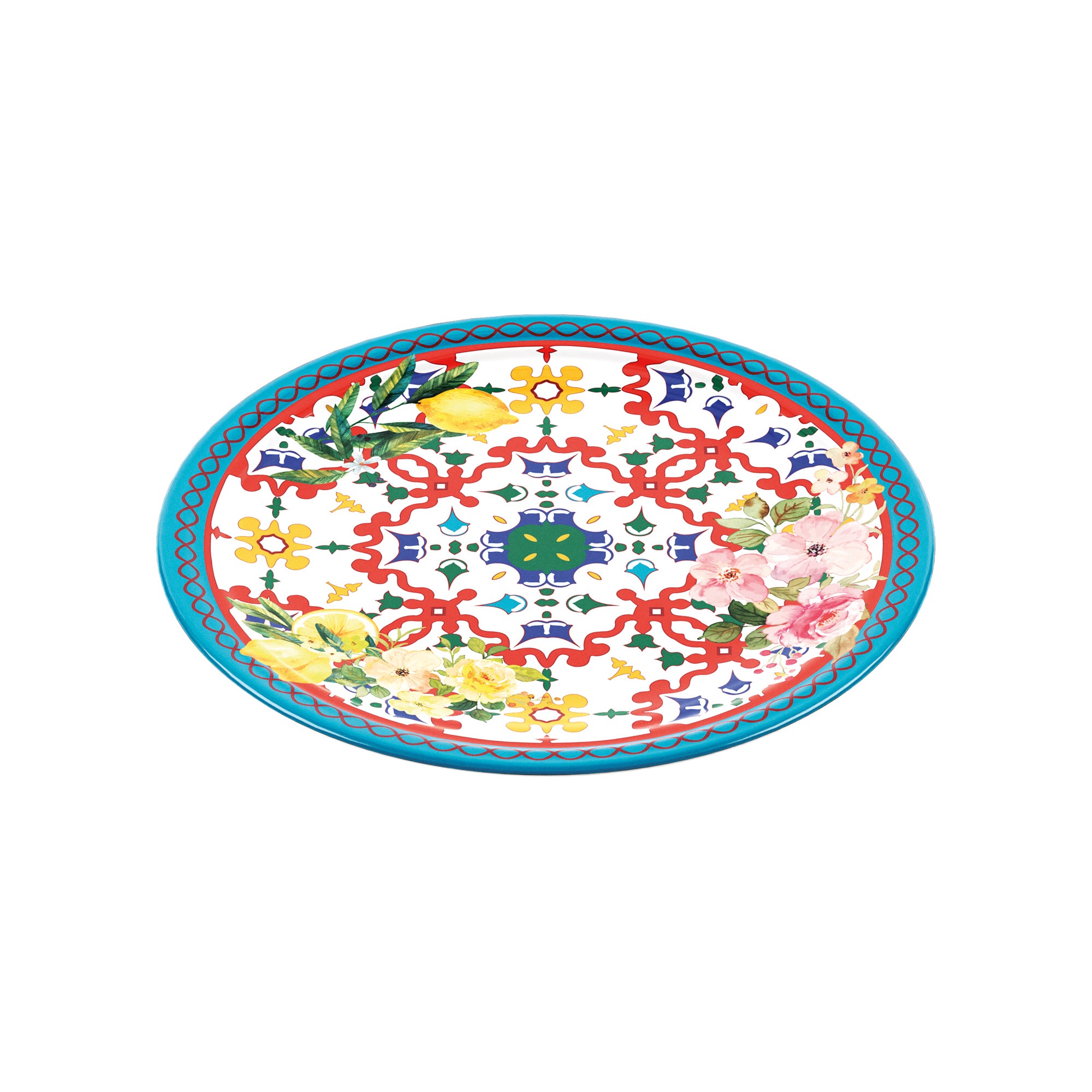 DINNER PLATE ''FLOWER&LEMON''