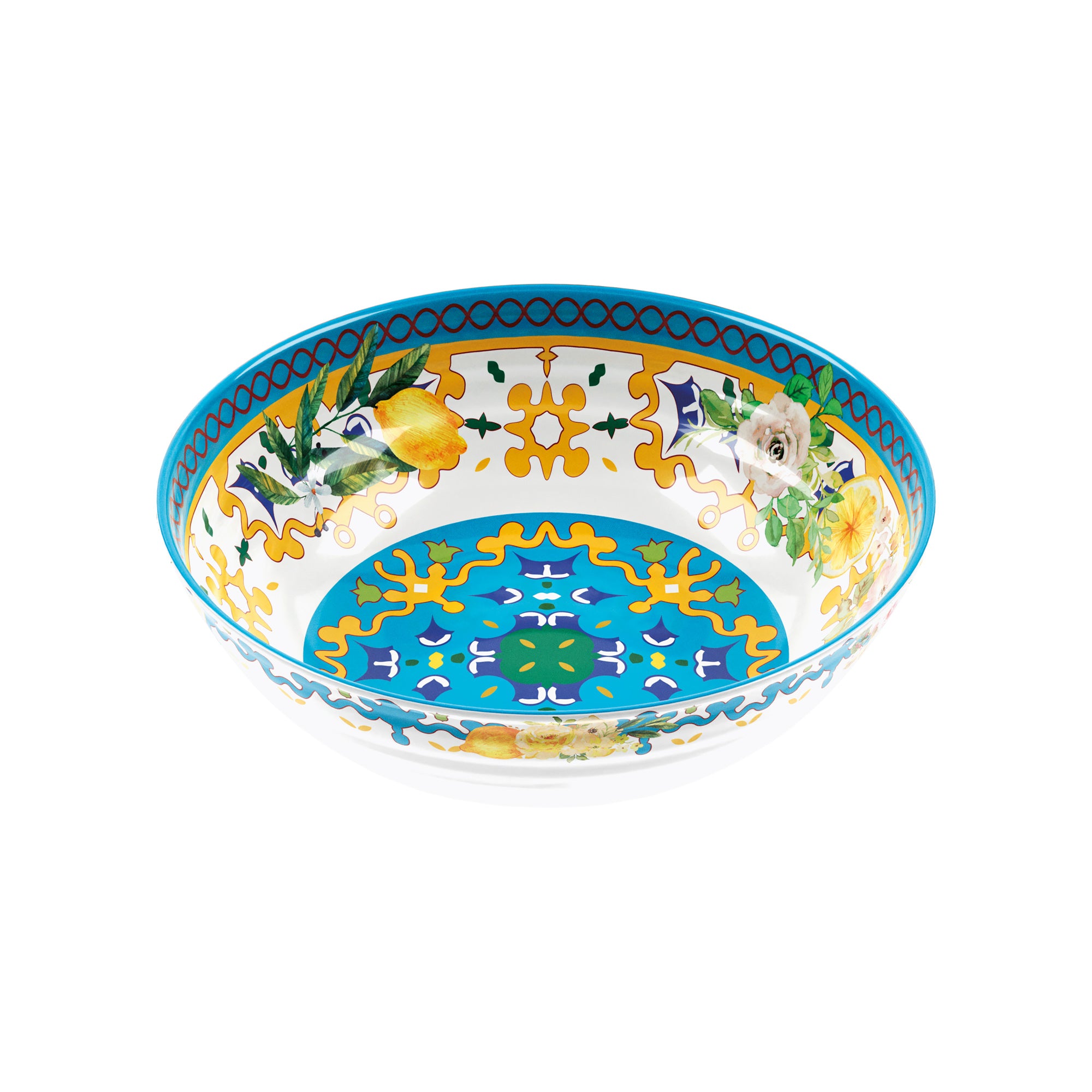 BOWL Ø30CM ''FLOWER&LEMON''