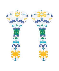 SALAD SERVERS ''FLOWER&LEMON''