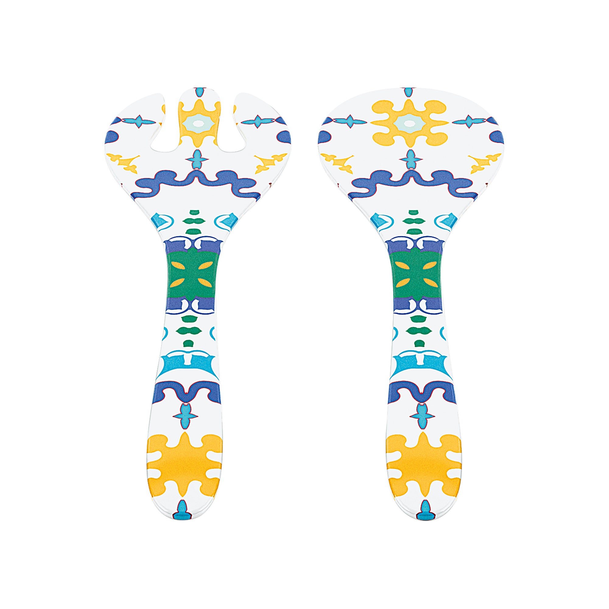 SALAD SERVERS ''FLOWER&LEMON''