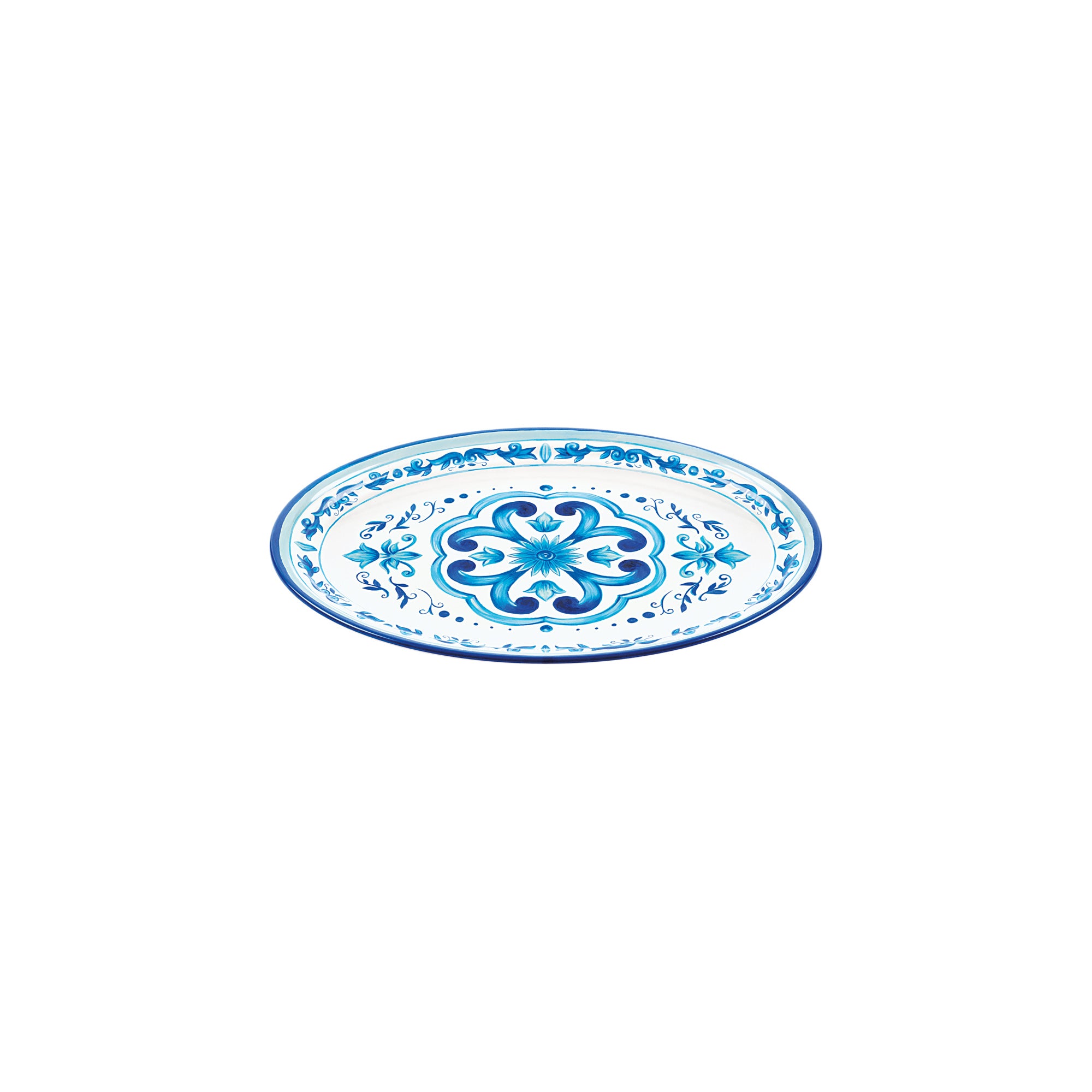 SMALL OVAL TRAY "BLUES"