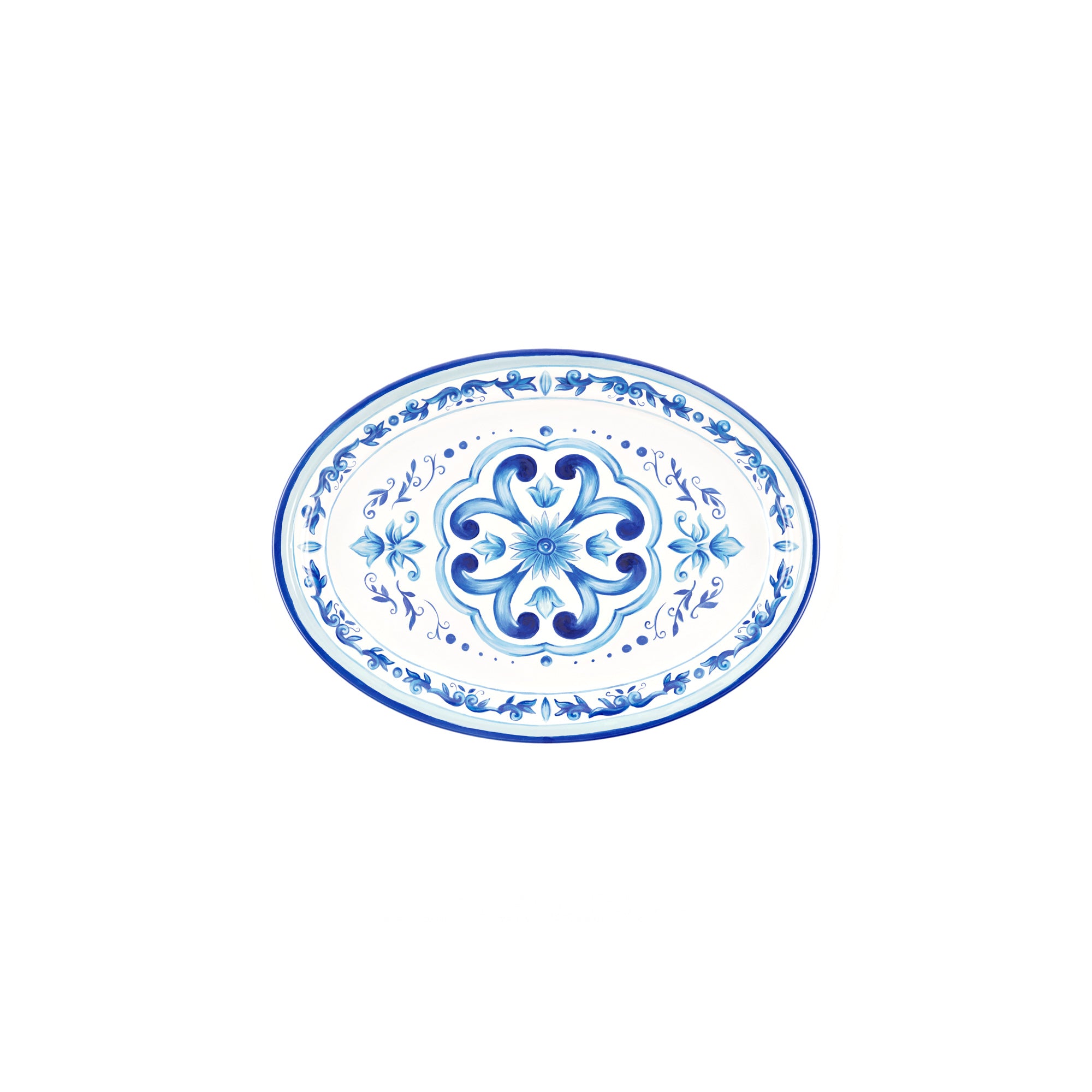 SMALL OVAL TRAY "BLUES" - Image 3
