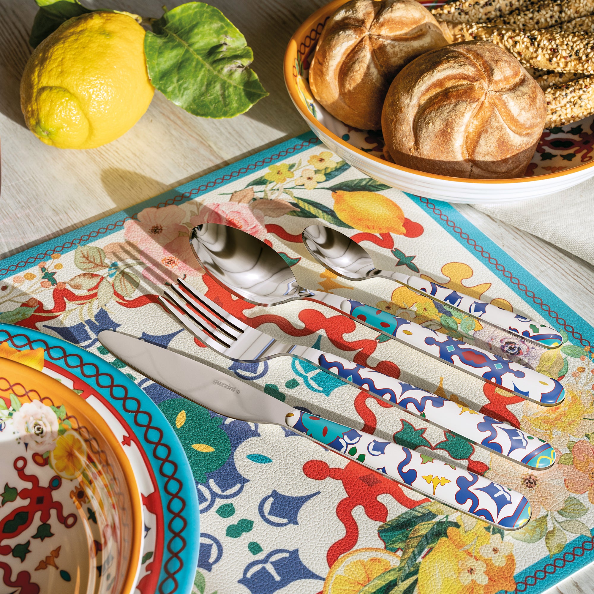 24-PIECE CUTLERY SET ''FLOWER&LEMON" - Image 2