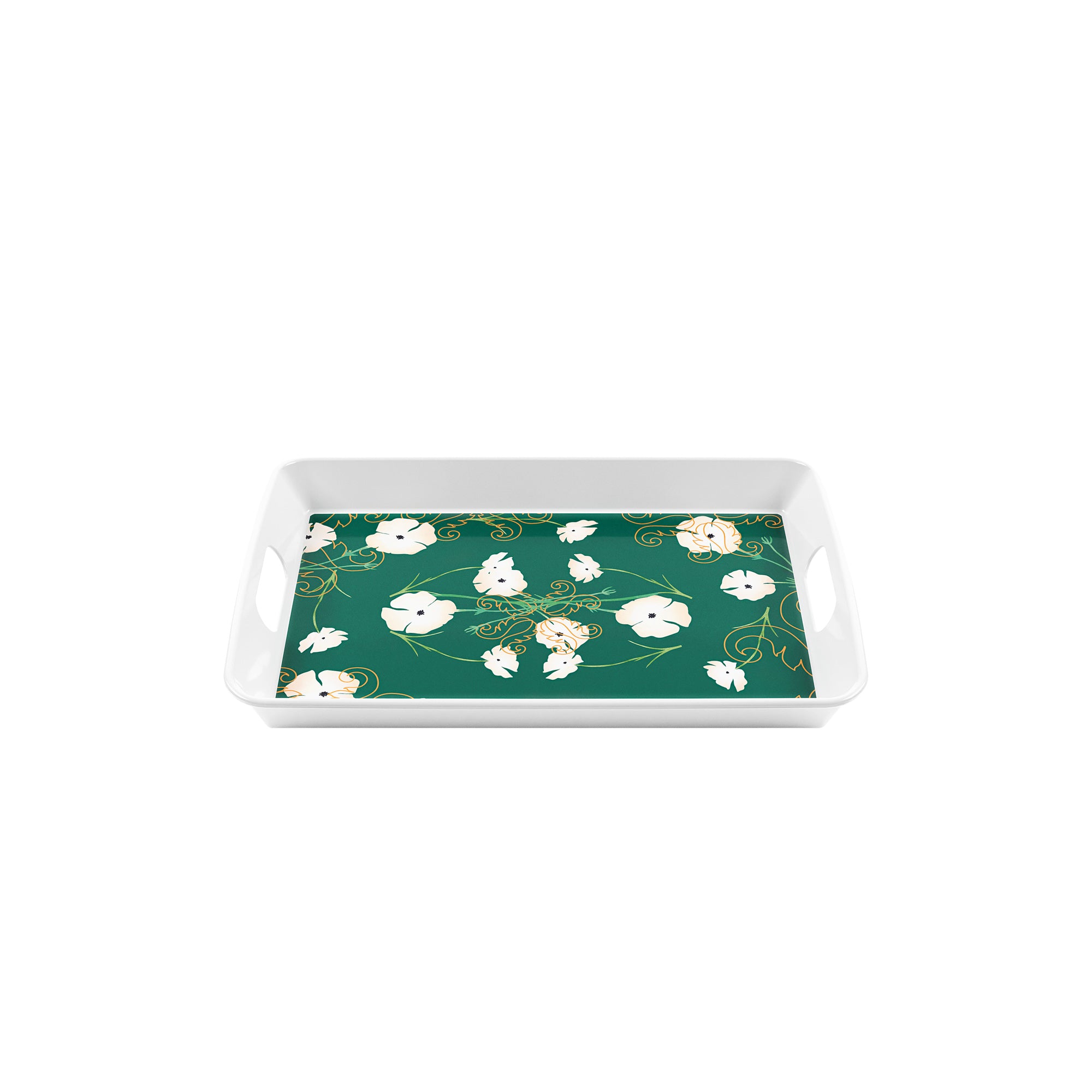 RECTANGULAR TRAY WITH HANDLES ''FUSION''