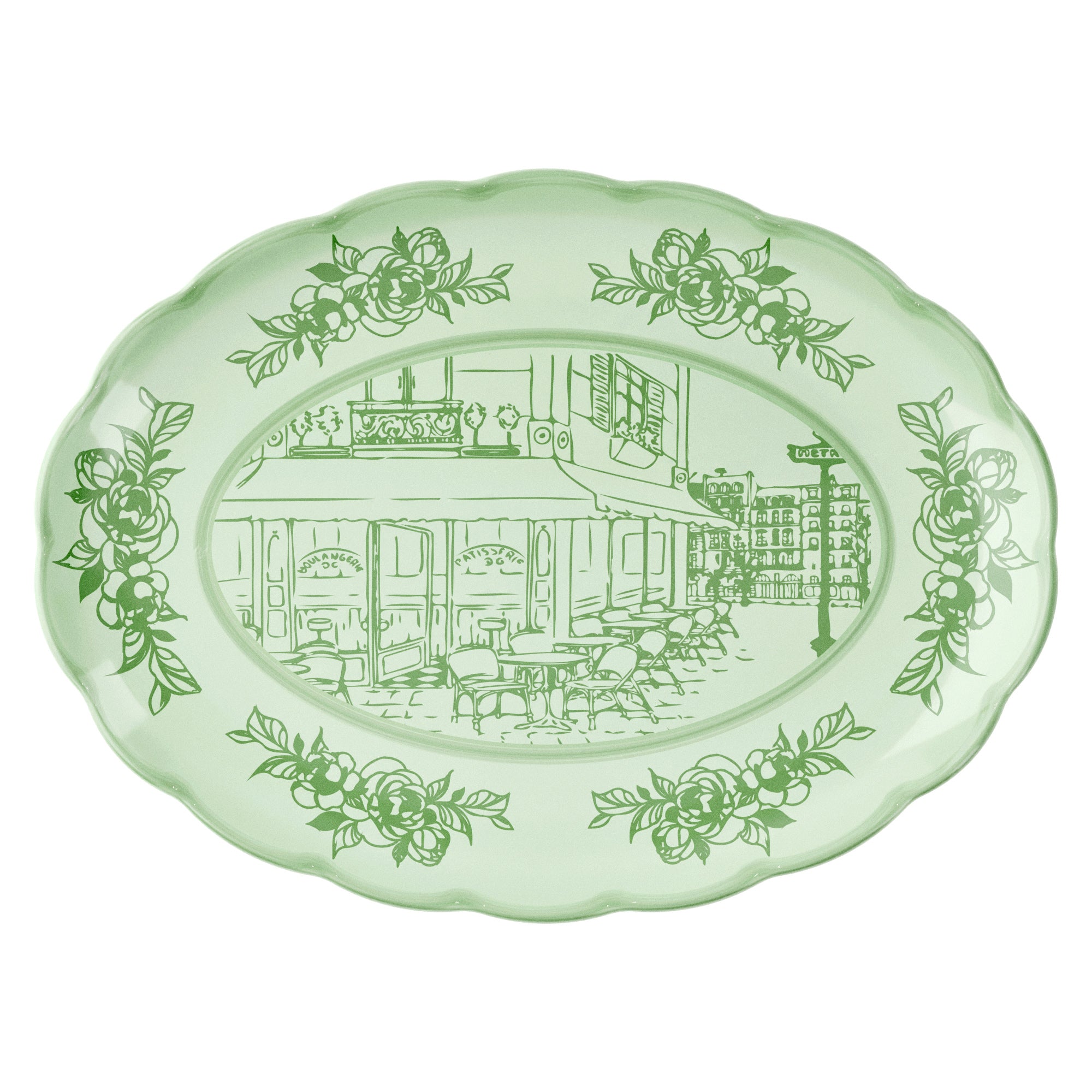 LARGE OVAL SERVING DISH "JOSEPHINE" - Image 3