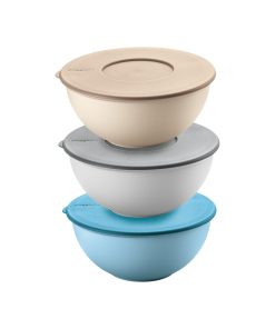 SET 3 Ø16CM CONTAINERS WITH LIDS 'EVERYWHERE' "FOOD STORAGE"