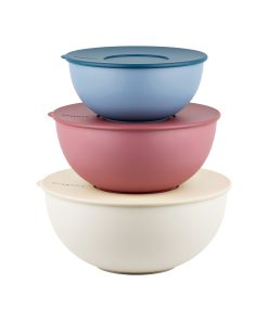 SET 3 CONTAINERS WITH LID 'EVERYWHERE BIO' "FOOD STORAGE"